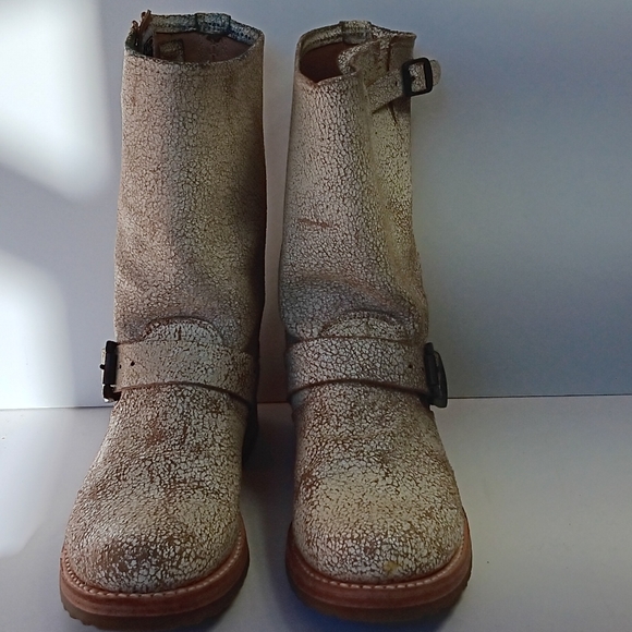 FRYE Veronica Shortie WHT white size 7m - Picture 6 of 10